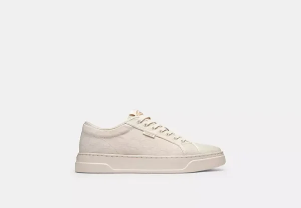 canvas sneaker in signature jacquard