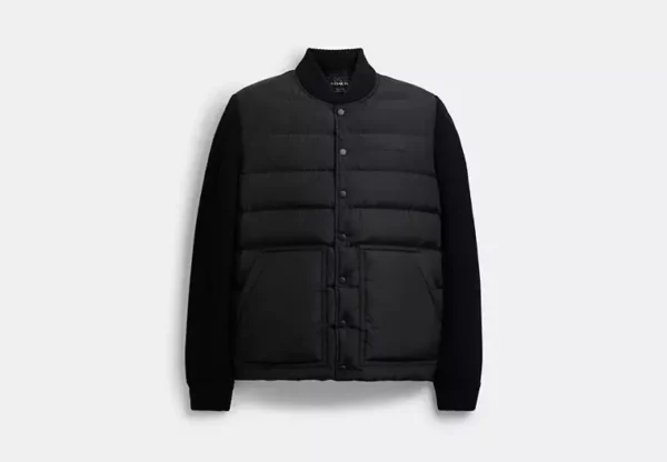 padded cardigan jacket in recycled polyester