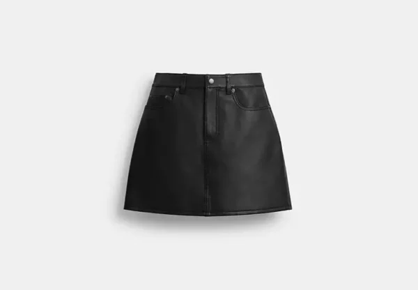 mini leather skirt