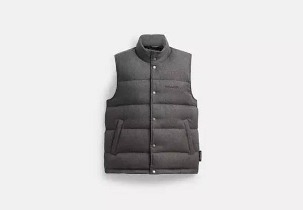 solid down vest