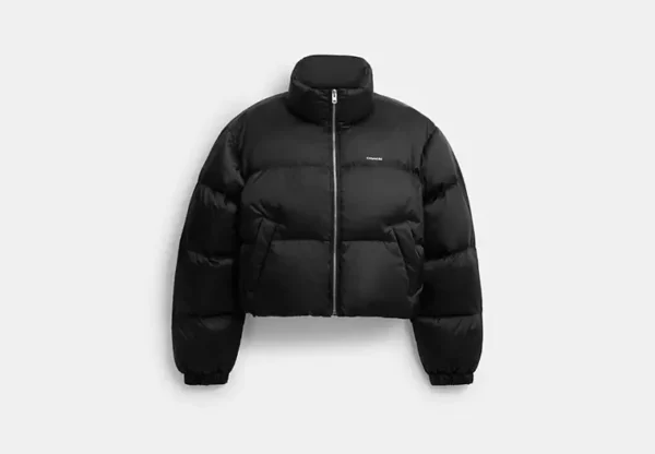 short cropped puffer jacket