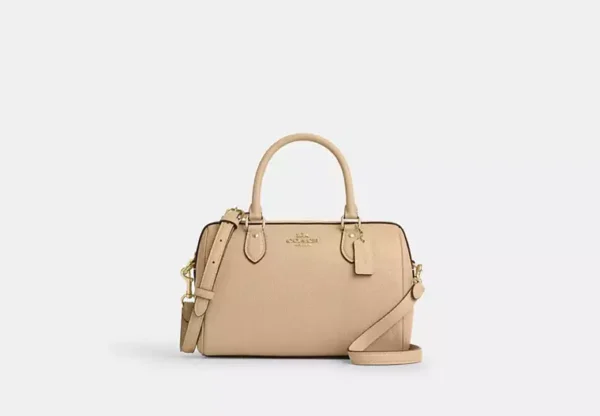 rowan satchel bag in signature leather