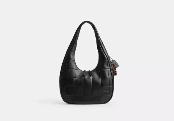 alter/ego crescent shoulder bag in upcrafted leather