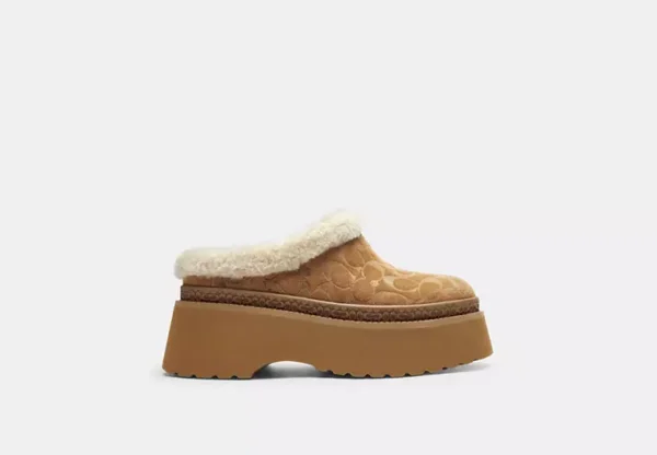 cecelia clog in signature suede