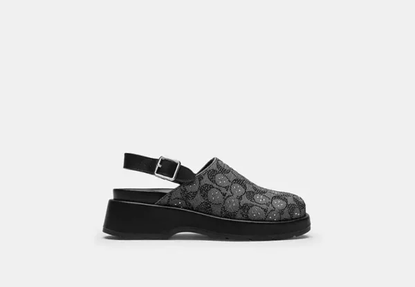 sculpted c platform clog in crystal signature jacquard