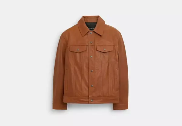 leather trucker jacket