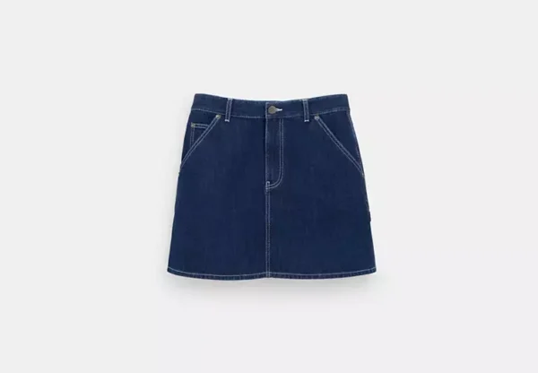 denim utility skirt