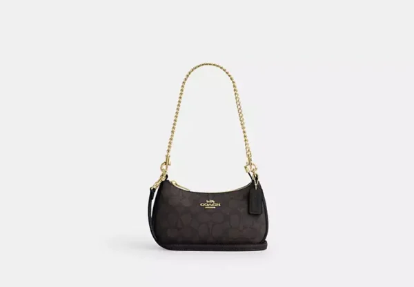 teri mini crossbody bag in signature canvas