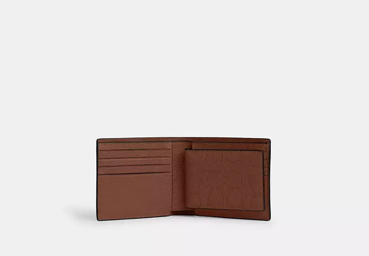 3 in 1 wallet in signature leather 3 in 1 wallet in signature leather