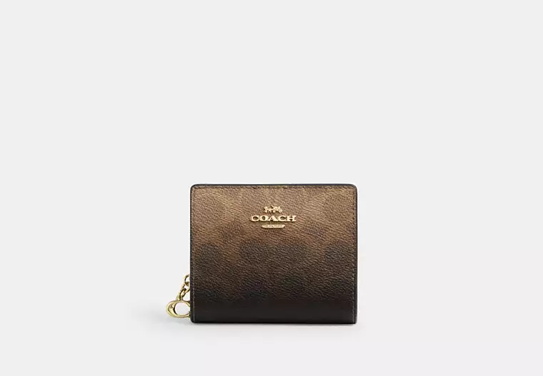 snap wallet in ombre signature canvas snap wallet in ombre signature canvas