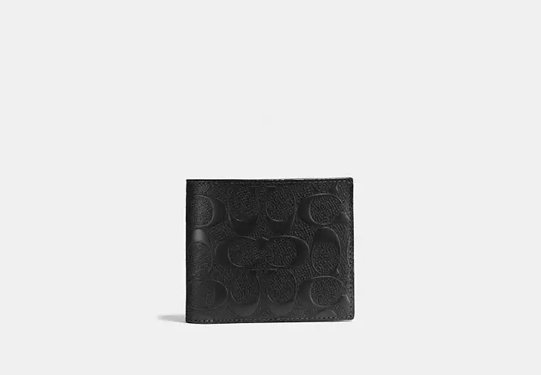 3 in 1 wallet in signature leather 3 in 1 wallet in signature leather