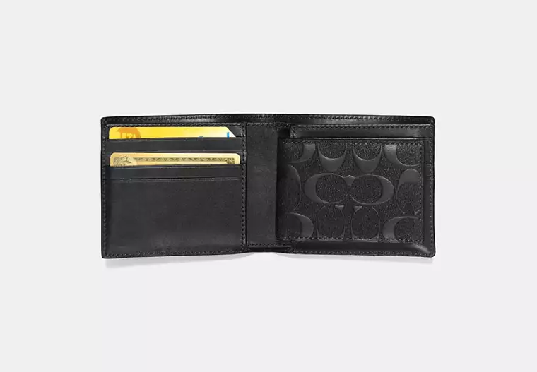 3 in 1 wallet in signature leather 3 in 1 wallet in signature leather