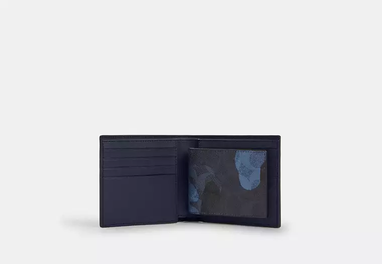 3 in 1 wallet in signature camo print 3 in 1 wallet in signature camo print