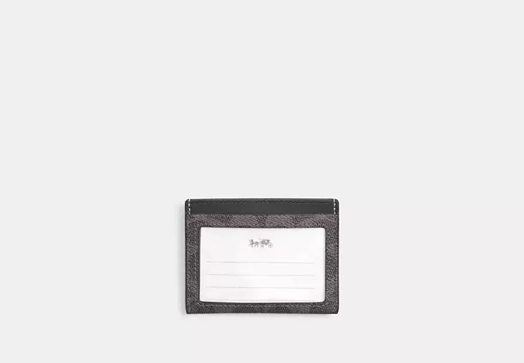 slim id card case in signature canvas slim id card case in signature canvas