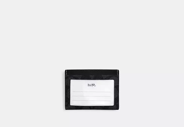 slim id card case in signature canvas slim id card case in signature canvas