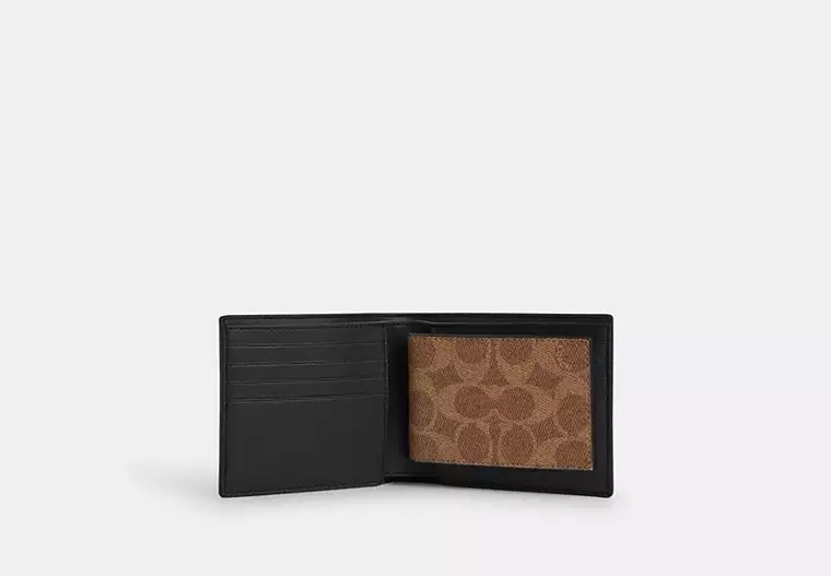 3 in 1 wallet in signature canvas 3 in 1 wallet in signature canvas