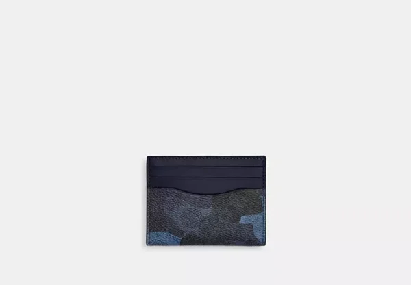 slim id card case in signature camo print
