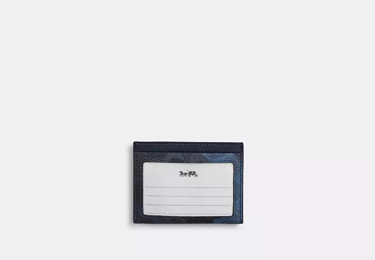 slim id card case in signature camo print slim id card case in signature camo print