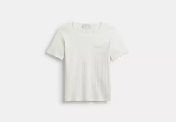 pointelle t shirt