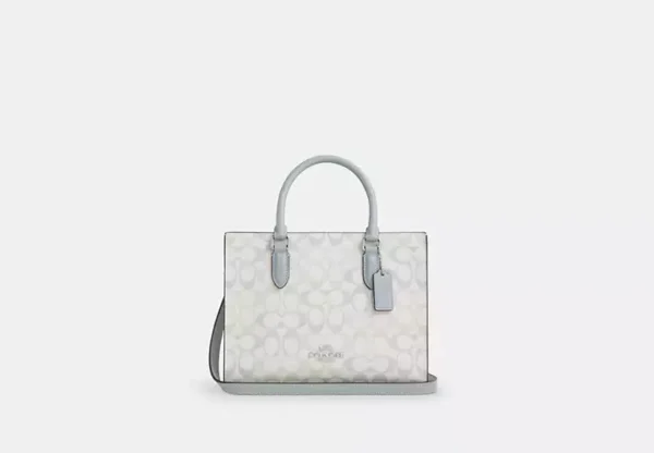maggie small tote bag in signature canvas