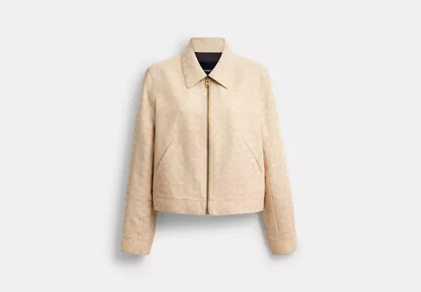 signature zip front jacket