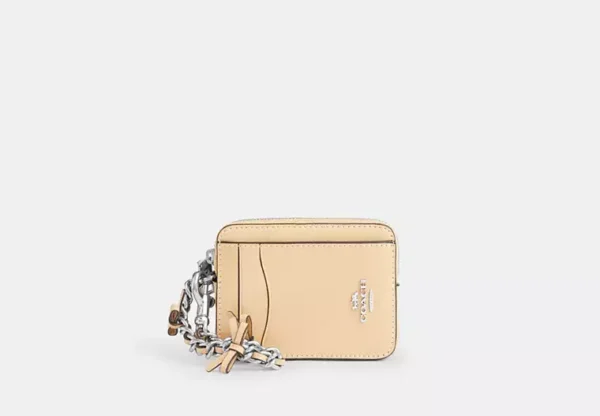 zip card case with bows