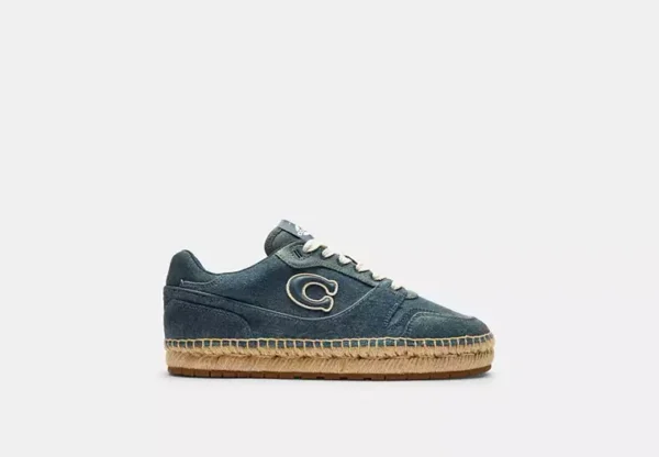 soho espadrille sneaker in loved denim